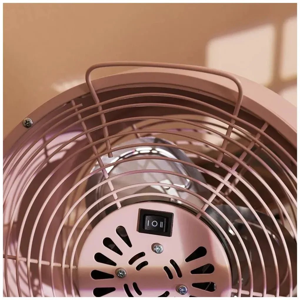 Ventilador Retro Rosa 8'' EnergySilence 800: Potencia y Estilo para tu Hogar de Cecotec 6