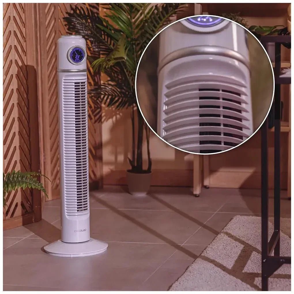 Ventilador de Torre Retro Smart 32'' con Control Remoto y Oscilación 72º de Cecotec 5