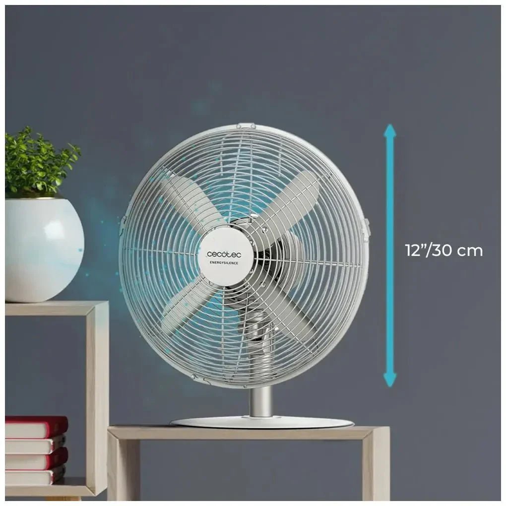 Ventilador de Sobremesa Silencioso y Potente de 40W con Diseño en Acero y 3 Velocidades de Cecotec 3
