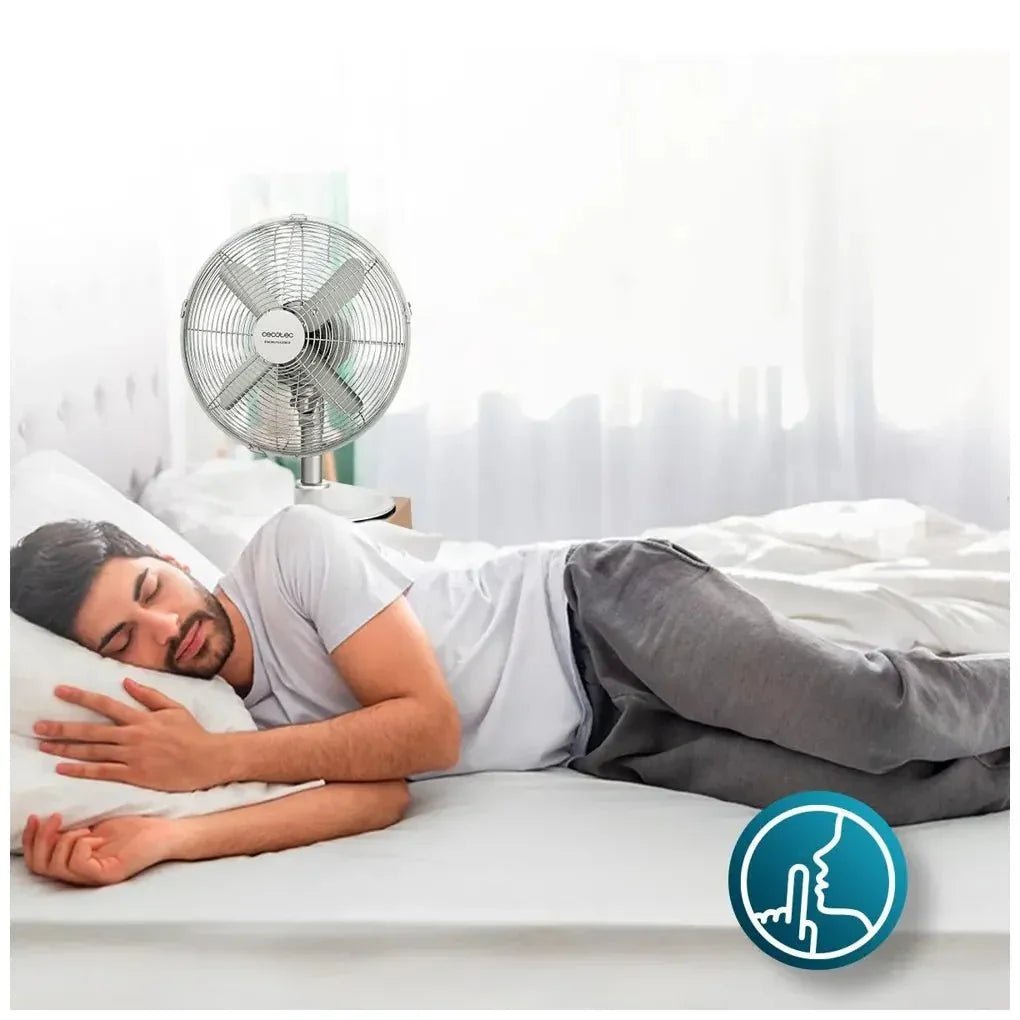 Ventilador de Sobremesa Silencioso y Potente de 40W con Diseño en Acero y 3 Velocidades de Cecotec 6