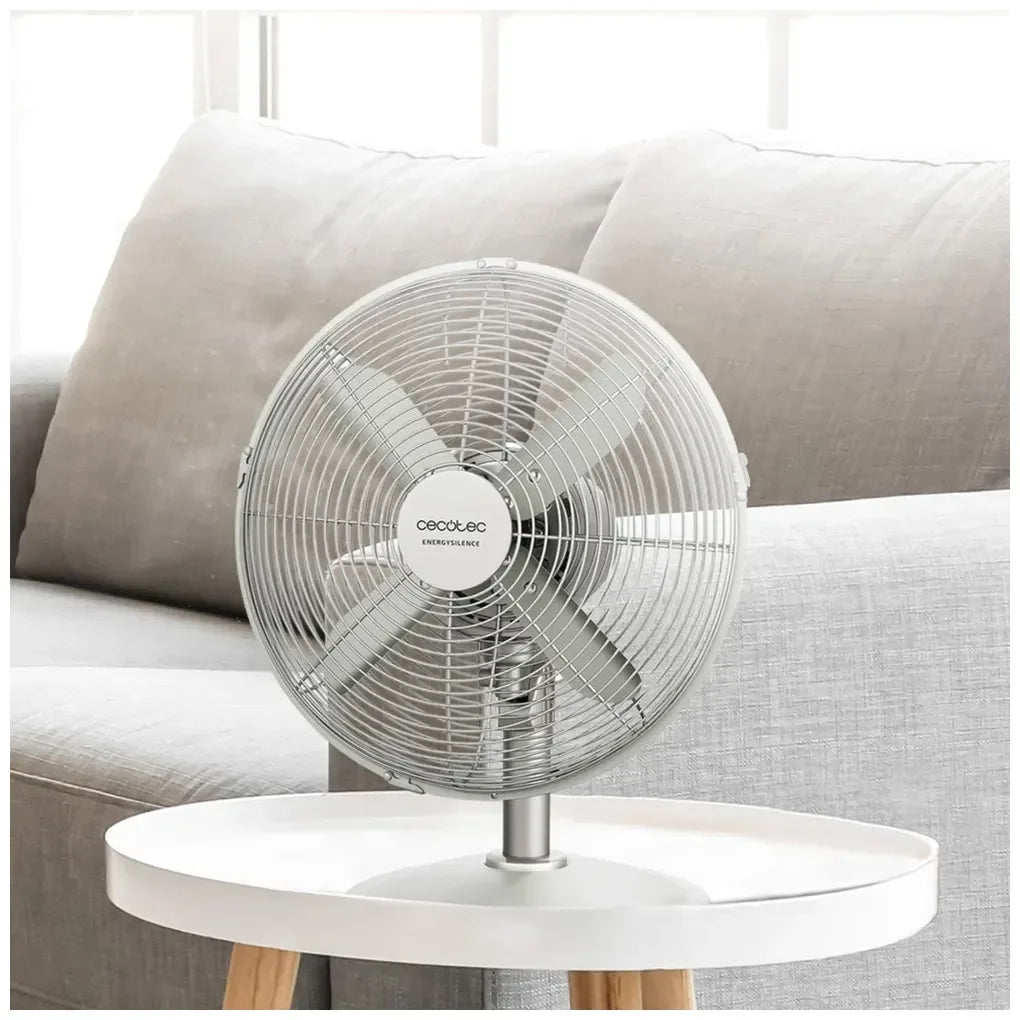 Ventilador de Sobremesa Silencioso y Potente de 40W con Diseño en Acero y 3 Velocidades de Cecotec 8