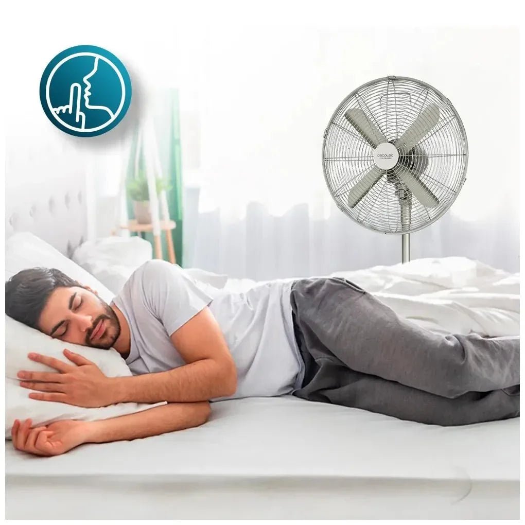 Ventilador de Pie Silencioso 50W, 16 pulgadas con Oscilación y Altura Ajustable de Cecotec 8