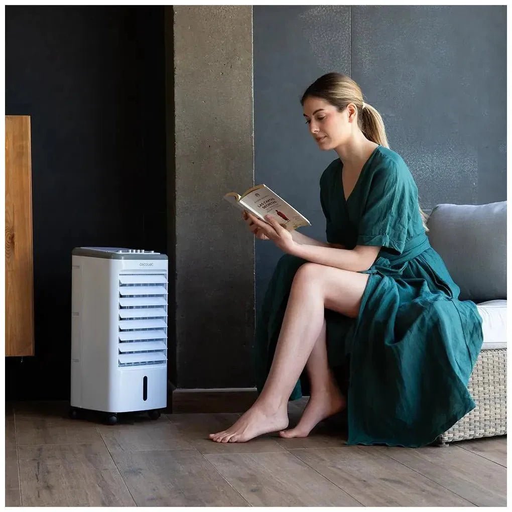 Climatizador Evaporativo compacto 65W con depósito 3 5L y Oscilación 70o de Cecotec 4
