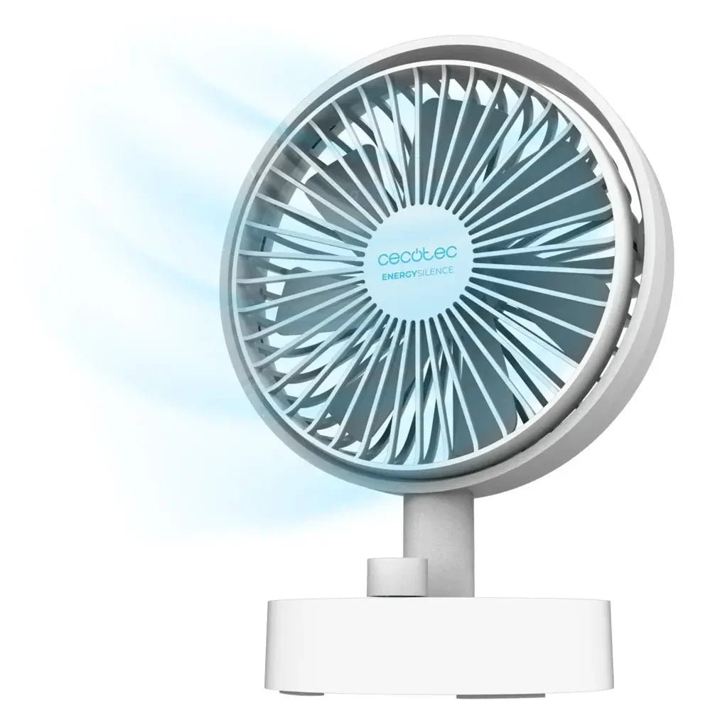 Ventilador Portátil EnergySilence 2000: Batería 2000mAh, Oscilación e Inclinación de Cecotec 2