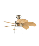 50W Ceiling Fan with Lighting, 6 Interchangeable Blades and Winter/Summer Function by Cecotec