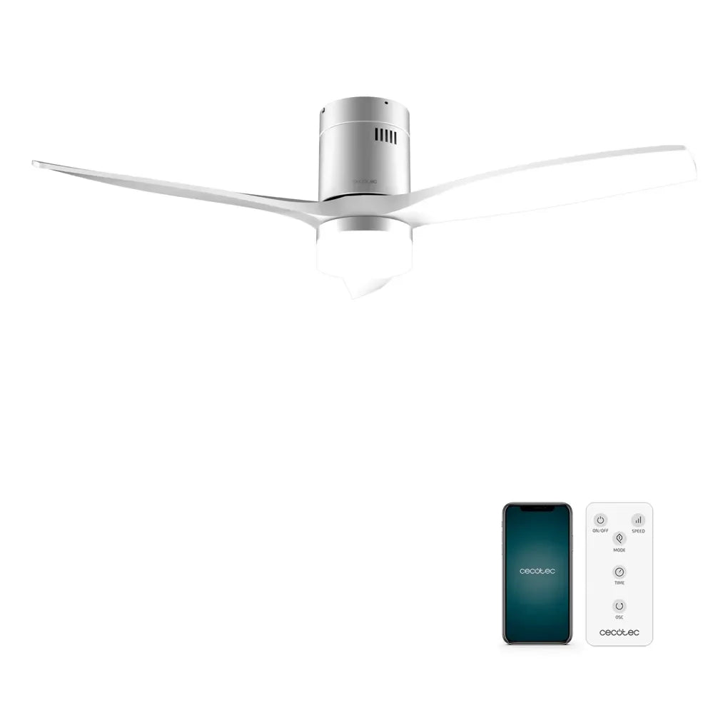Ventilador de Techo de 52 Pulgadas con Iluminación LED, Conectividad Wi-Fi, 6 Niveles de Velocidad y Función de Cecotec 2