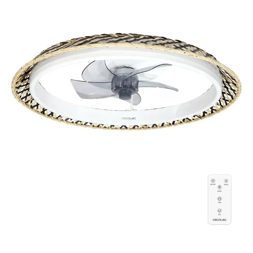 Ventilador de Techo Natural con Motor DC, Luz LED y Control Remoto - 6 Velocidades de Cecotec 2