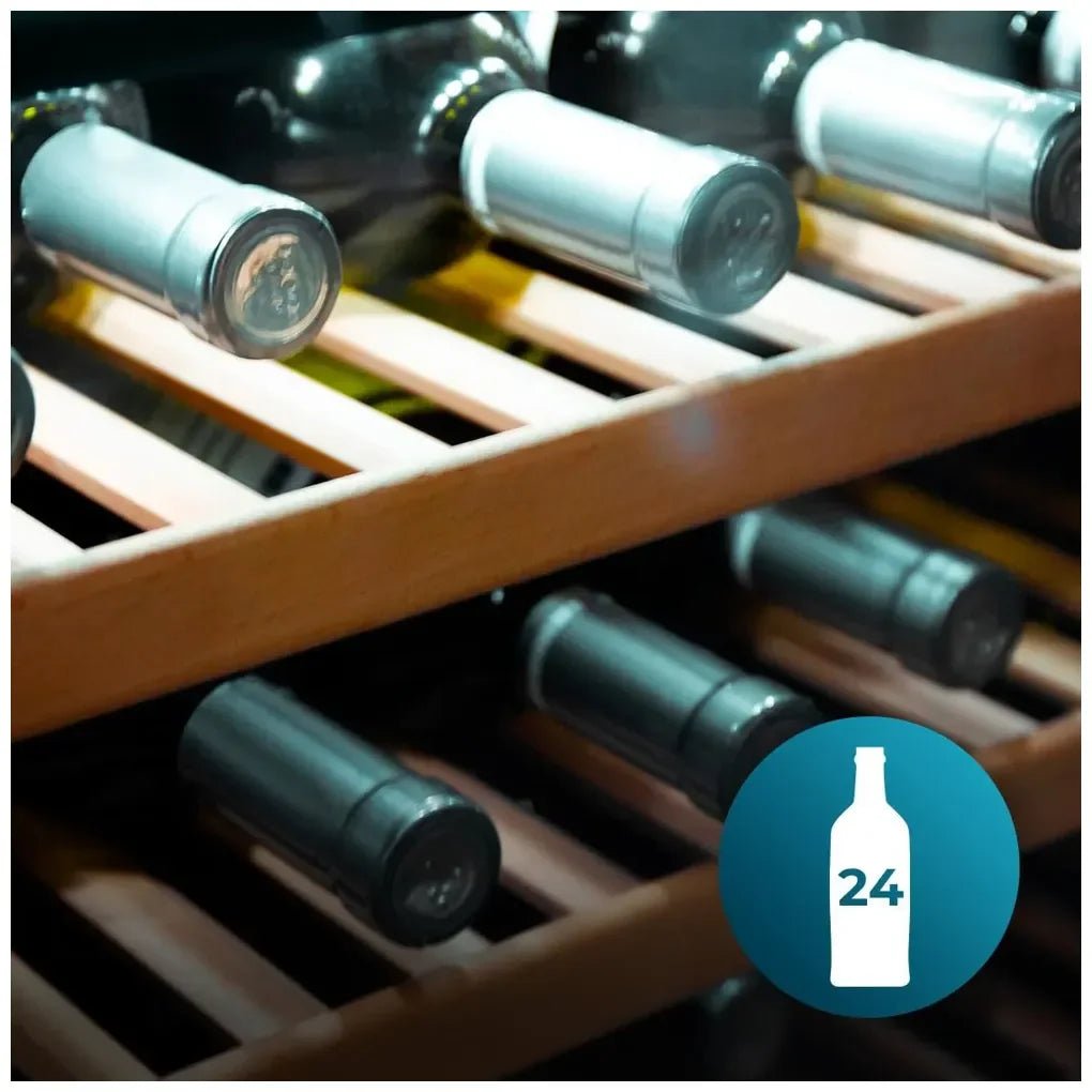 Vinoteca Retro Roja para 24 Botellas con Control de Temperatura y NoFrost de Cecotec 5