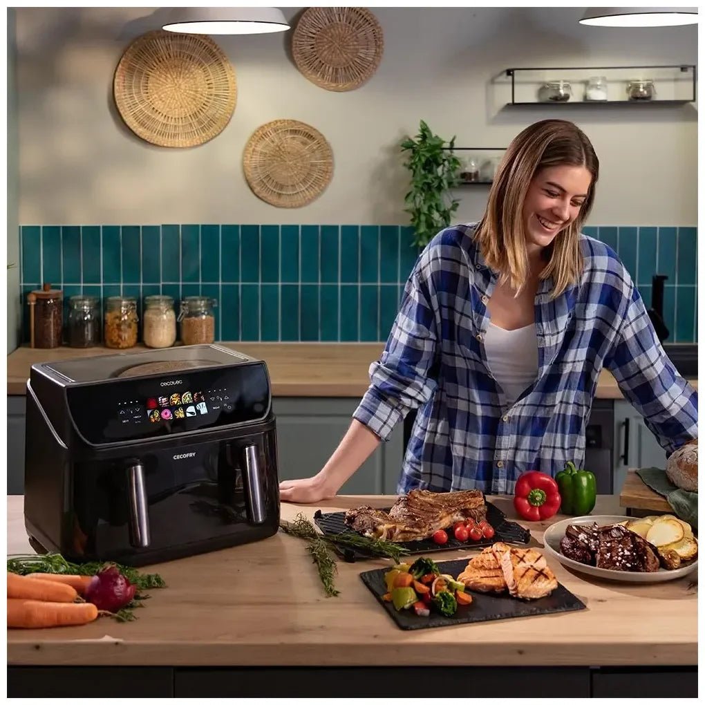 Freidora de Aire 3 en 1: Cocción Saludable con Grill y Plancha, 10L, 2800W de Cecotec 4