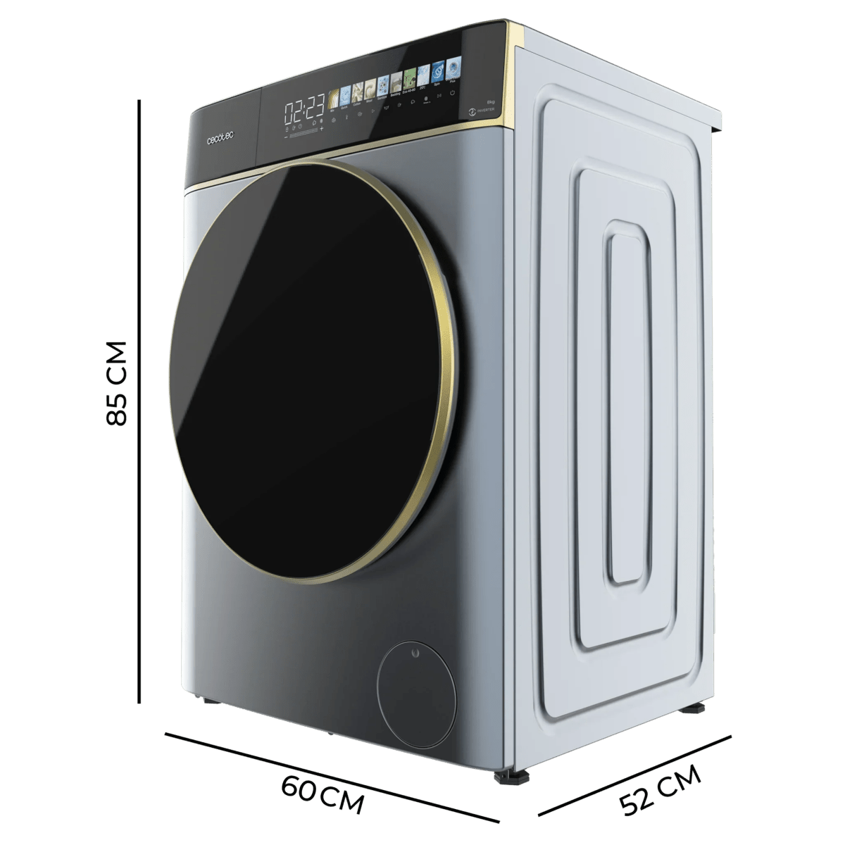 Lavadora Bolero DressCode 8900 Ice Blue 8kg 1400rpm Pantalla FullColor 11 programas y tecnología Inverter Plus 3