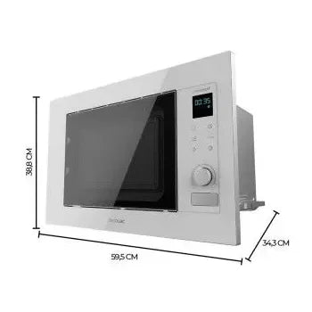 Microondas digital encastrable con capacidad de 21 litros en color blanco grandheat 2090 de Cecotec 4