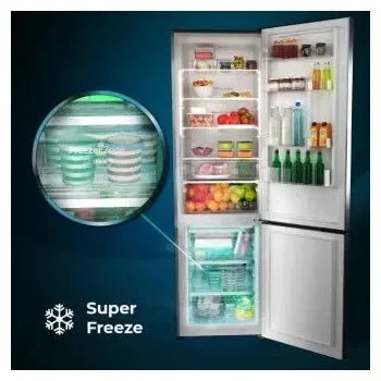 Frigfrífico combinado de 322 l de capacidad bolero coolmarket combi 322 inox d de Cecotec 8