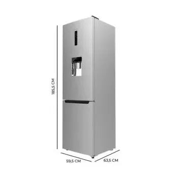 Frigorífico combinado de 322 l de capacidad con dispensador de agua bolero coolmarket combi 322 wd inox d de Cecotec 10