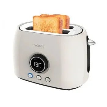 Tostadora digital vertical y ranura xl de 800 w en color beige classictoast 8000 de Cecotec 2