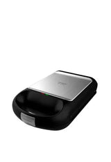 Sanduicheira antiaderente para 4 sanduíches de 1500 w em cor prateada rock’ntoast family da Cecotec