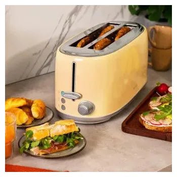 Tostadora retro con 2 ranuras y capacidad para 4 tostadas acabado beige toast&taste 1600 retro double beige de Cecotec 3