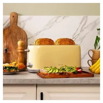 Tostadora retro con 2 ranuras y capacidad para 4 tostadas acabado beige toast&taste 1600 retro double beige de Cecotec 6