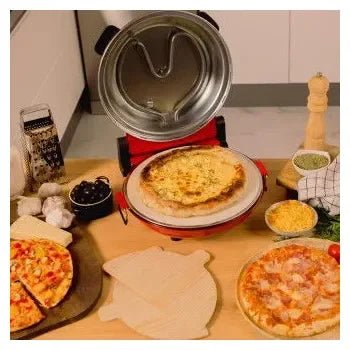 Pizzera eléctrica de 1200 w con temporizador y termostato regulable fun pizza&co mamma mia de Cecotec 2