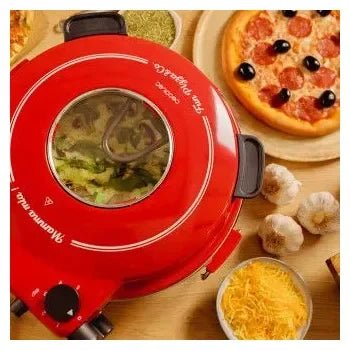 Pizzera eléctrica de 1200 w con temporizador y termostato regulable fun pizza&co mamma mia vista de Cecotec 6