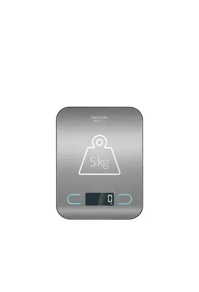 Báscula de cocina digital con pantalla lcd y capacidad de hasta 5 kg cookcontrol de Cecotec