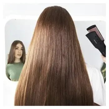 Plancha de Pelo para cabellos húmedos o secos con placas de 5 5 cm y Emisión de iones Bamba de Cecotec 5