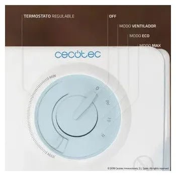 Calefactor de baño cerámico con acabado en color blanco ready warm 6200 ceramic sky de Cecotec 3