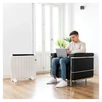 Radiador eléctrico de bajo consumo con 8 elementos en color blanco con wifi ready warm 1800 thermal connected de Cecotec 8