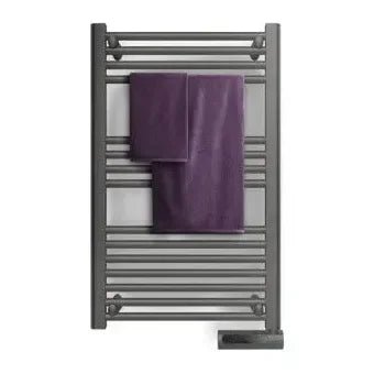 Radiador toallero eléctrico de fluido con acabado gris oscuro readywarm 9100 smart towel de Cecotec 3