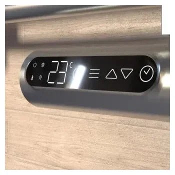 Radiador toallero eléctrico de fluido con acabado gris oscuro readywarm 9100 smart towel de Cecotec 5