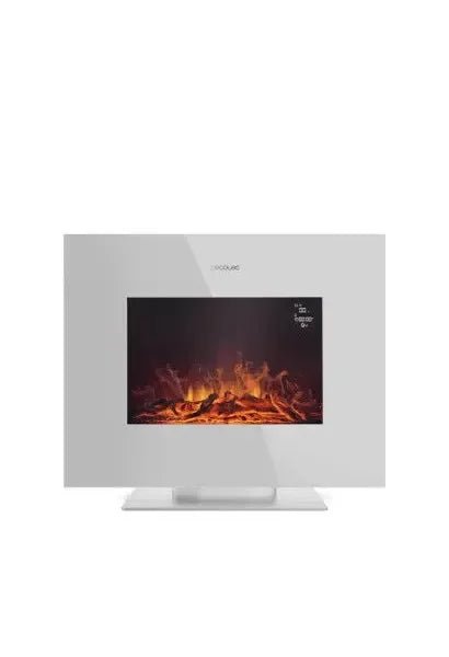 Chimenea Eléctrica Cecotec Ready Warm 2700 de 26 pulgadas Blanca con Soporte de Cecotec