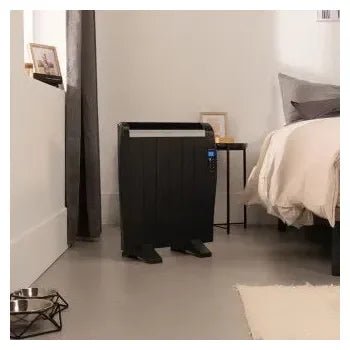 Radiador eléctrico de bajo consumo con 6 elementos en color negro readywarm 1200 thermal black de Cecotec 7