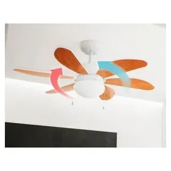 Ventilador de techo reversible con 50 w de potencia y 91 cm de color blanco y madera energysilence aero 360 de Cecotec 3