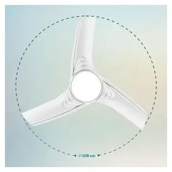 Ventilador de color blanco y diseño moderno con mando a distancia y potencia de 49 w energysilence aero 460 de Cecotec 8