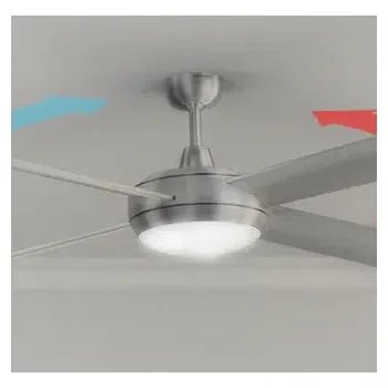 Ventilador de techo reversible con 60 w de potencia y 132 cm con acabado de acero energysilence aero 570 de Cecotec 2