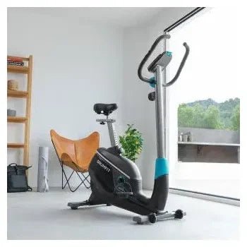 Bicicleta Estática con 9 niveles de resistencia en color negro DrumFit Cycle 9000 Talos de Cecotec 9