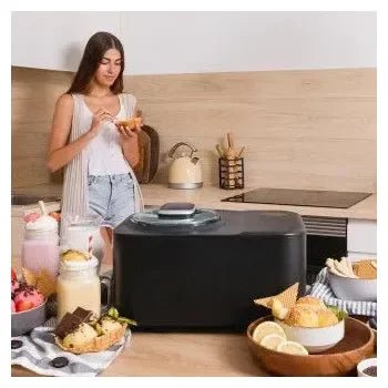 Máquina para hacer helados de 110 w con capacidad de 1,2 l y pantalla táctil gelacy 1200 touch de Cecotec 9
