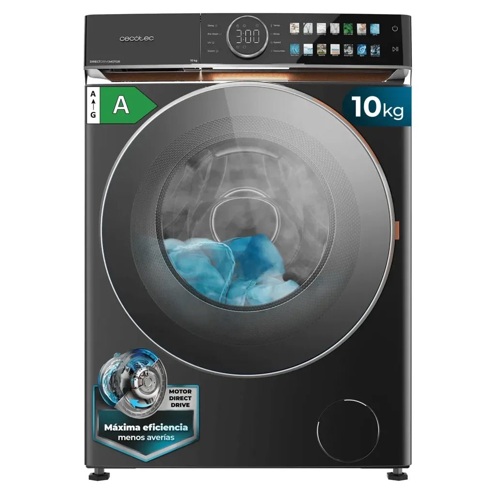 Lavadora Bolero DressCode 10980 de 10 kg color Steel motor Direct Drive 1400 rpm con pantalla FullColor de Cecotec 2