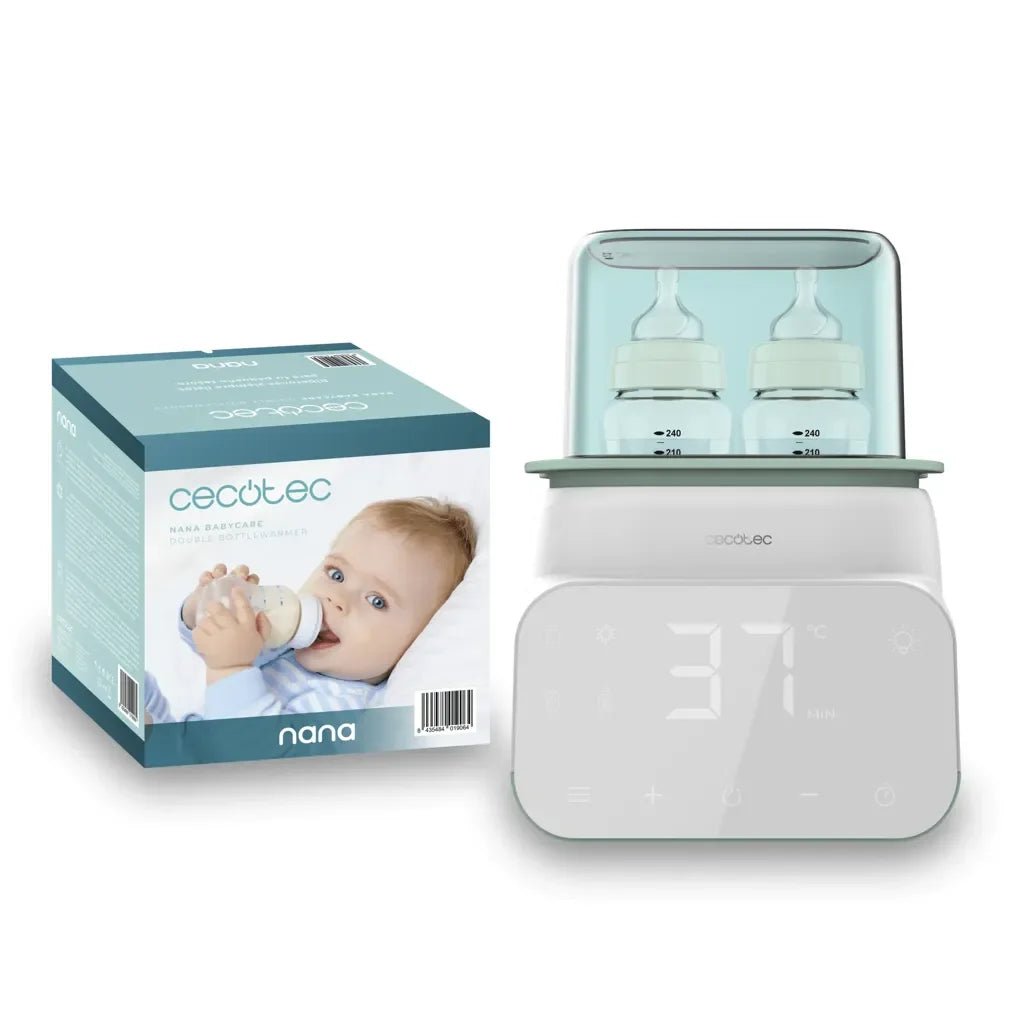 Calienta Biberones Doble Nana BabyCare con Pantalla 4 Modos Libre de BPA y Cestillo de Almacenamiento Seguro de Cecotec 2