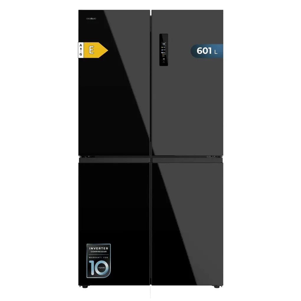 Frigorífico Bolero CoolMarket 4D 601 litros Cristal Negro Tecnología NoFrost y Motor Inverter Plus Ecológico de Cecotec 2