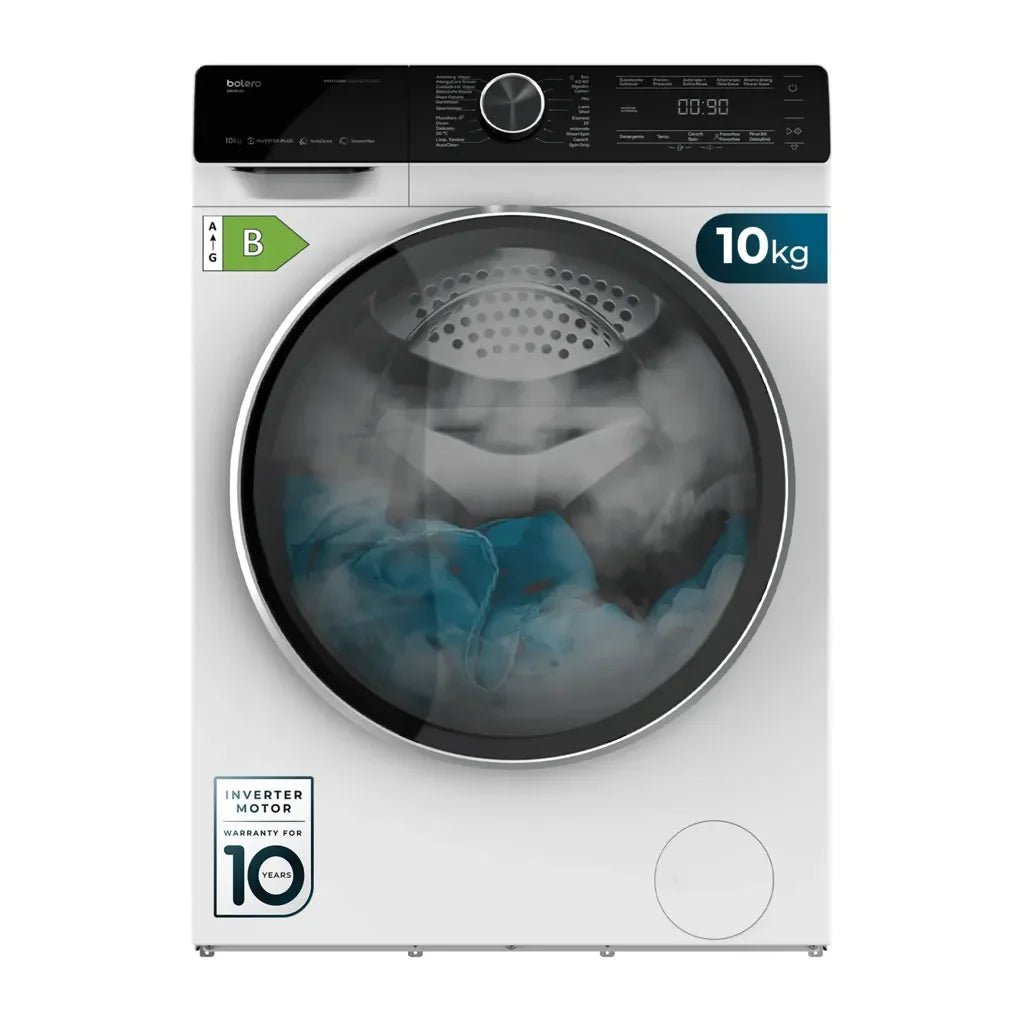 Lavadora Bolero DressCode 2000 Inverter 10 Kg 1400 rpm con Autodosis y 14 Programas Steam Max de Cecotec 2