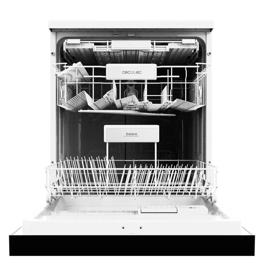 Lavavajillas Bolero Aguazero 6500 Inox 60cm 15 cubiertos con 6 programas y tecnología avanzada de limpieza de Cecotec 3