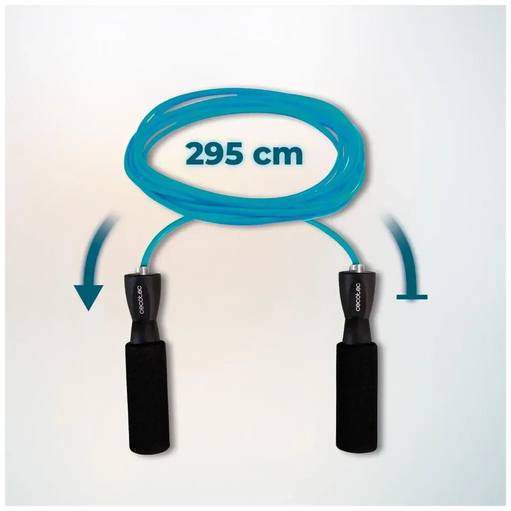 Cuerda para saltar DrumFit Jump Rope PVC ergonómica antideslizante y silenciosa de 295 cm de Cecotec 3