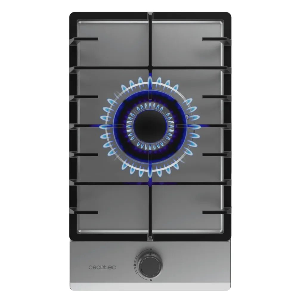 Placa de gas Bolero Squad G 1200F Inox con quemador WOK triple corona y encendido eléctrico seguro de Cecotec 2