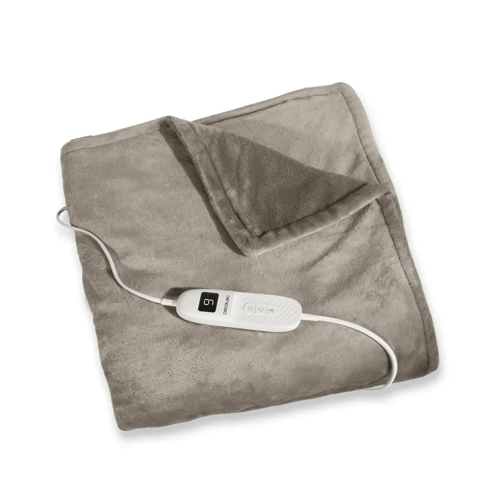 Manta eléctrica 160x130 cm térmica con apagado automático y 9 niveles de temperatura ajustables coral de Cecotec 2