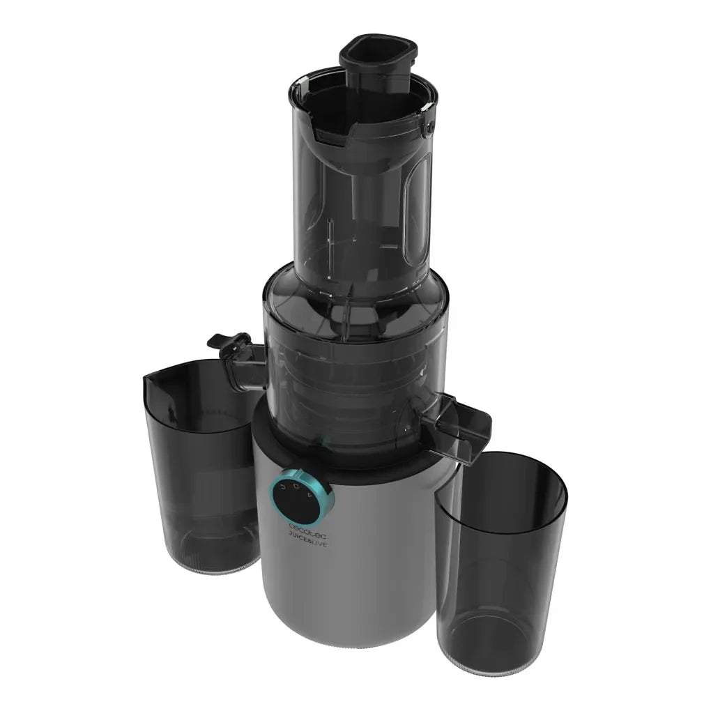 Licuadora de Prensa Fría Juice&Live 1500 Slim Motor DC 200W 1 Velocidad Boca 82mm Ideal para Jugos Saludables de Cecotec 3