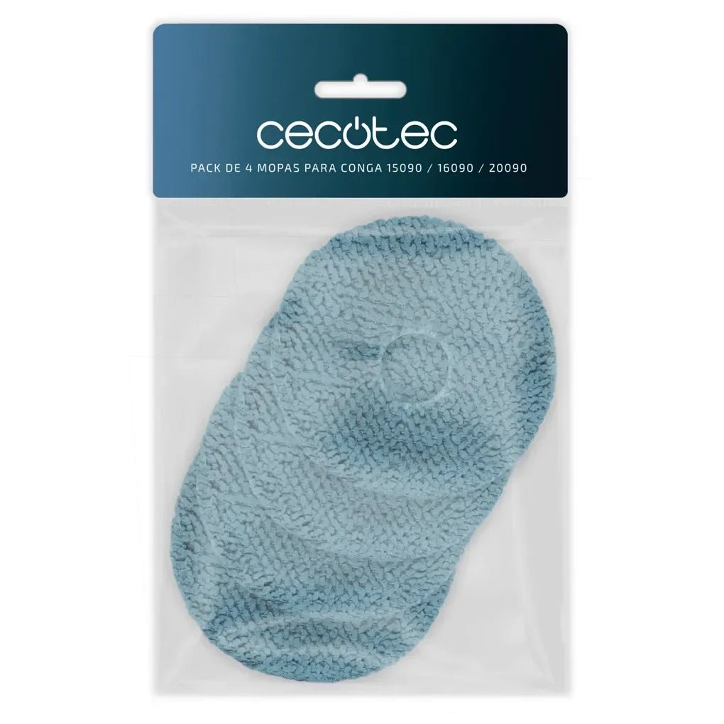 Pack de 4 mopas compatibles Conga 15090 16090 20090 para una limpieza eficiente de Cecotec 2