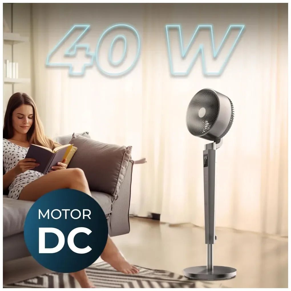 Ventilador EnergySilence 2400 Cyclone Noir 40W con motor DC 24 velocidades y control remoto pantalla LED de Cecotec 3