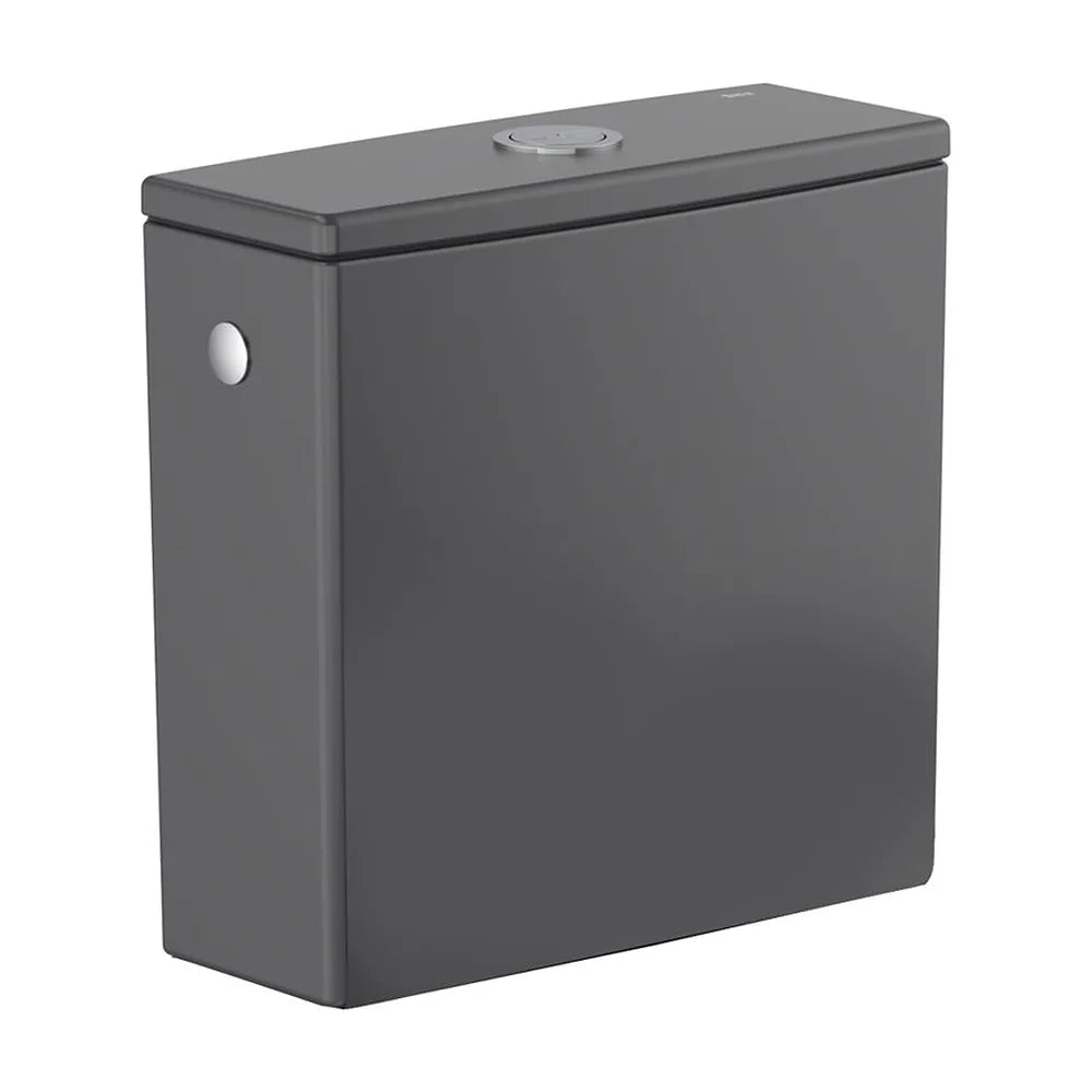 Inodoro Tanque Bajo Rimless Ona Negro Mate Roca - Cisterna Doble Descarga