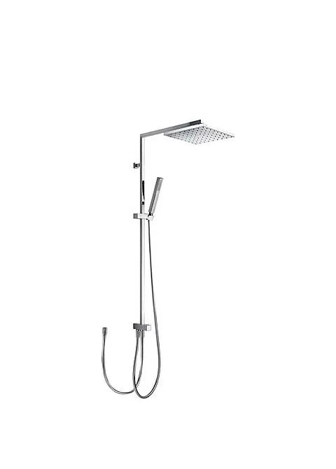 Conjunto para ducha antical en latón con acabado cromado Cuadro TRES 0