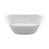 Freestanding Acrylic Bathtub Cariboo Fossil Natura Matte White